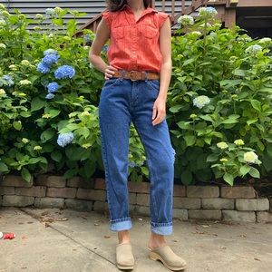 Vintage Lee High Rise Straight Leg Jeans 30 x 30